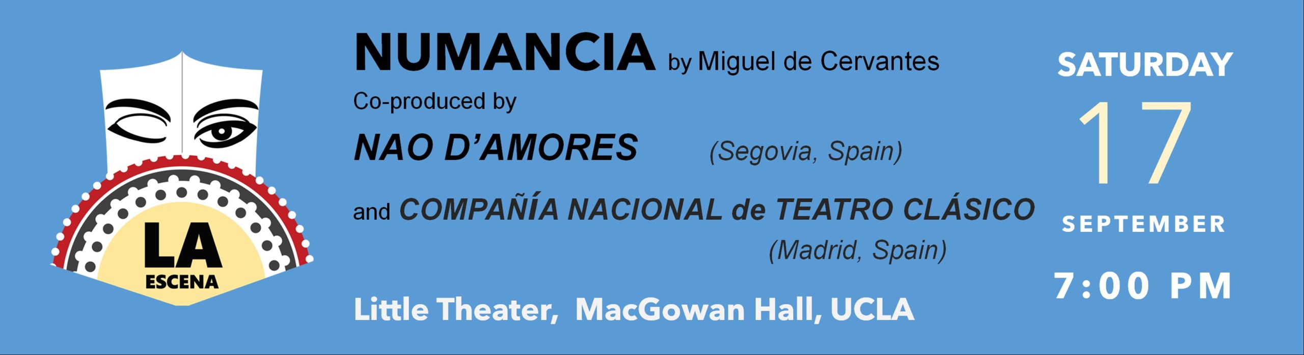 Banner with the title "Numancia"