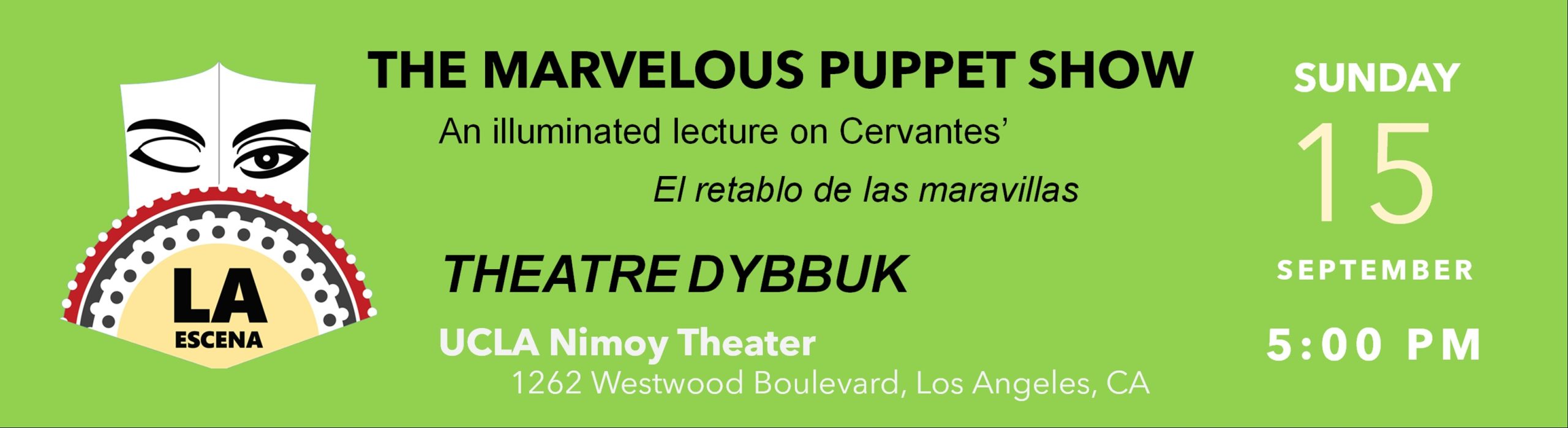 Banner for "The Marvelous Puppet Show"