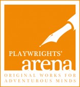 "Playwrights' Arena" Logo with the statement "Original Works for Adventurous Minds"