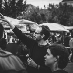 Image of people looking off into the distance.