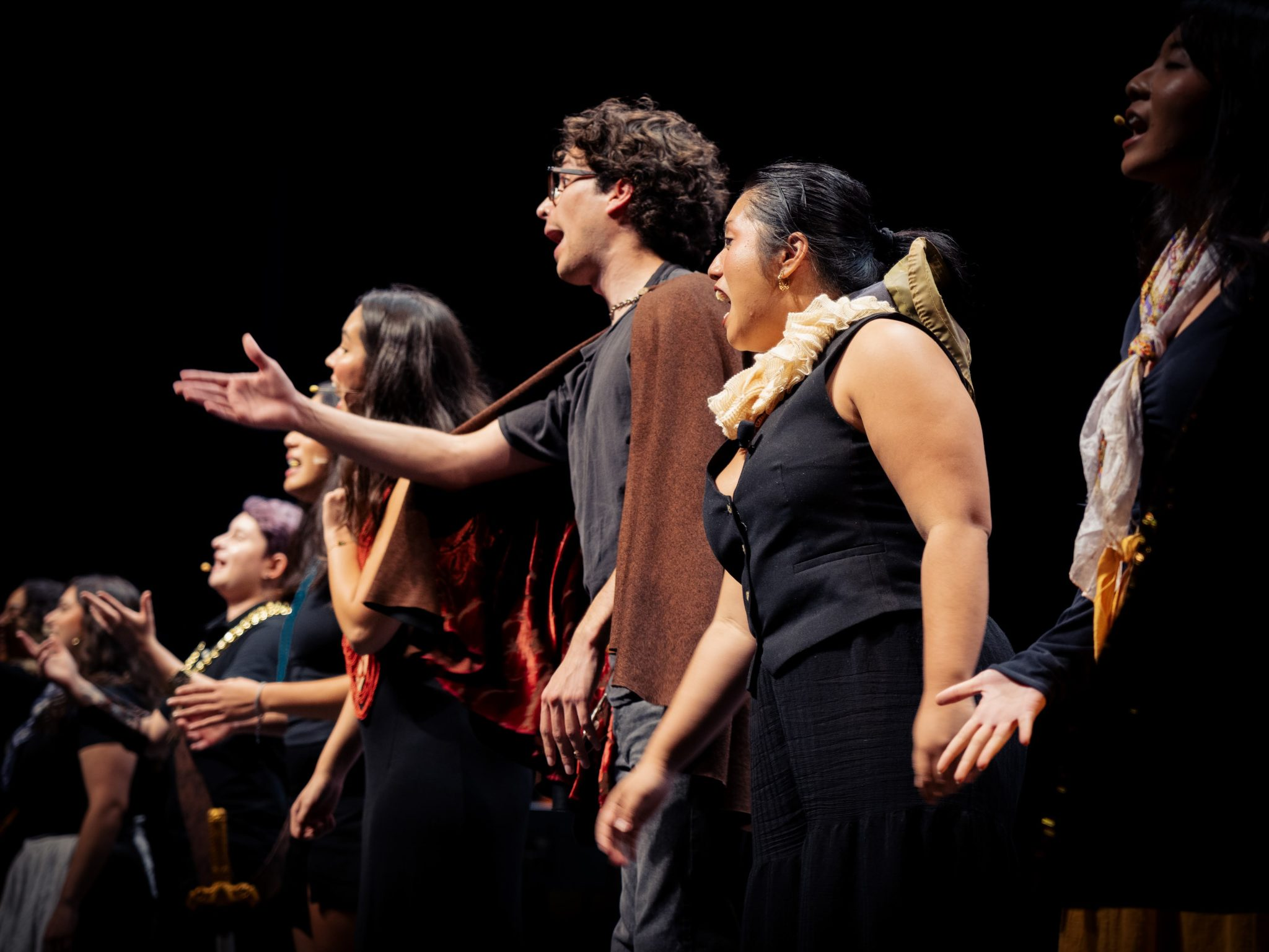 actors on stage