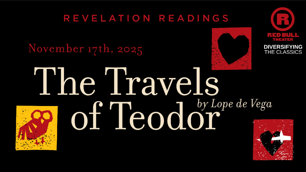white text over black background. The Text reads "The Travels of Teodor"