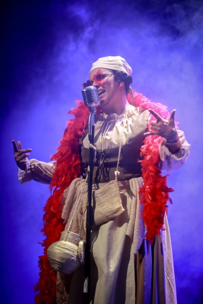 Performer on stage